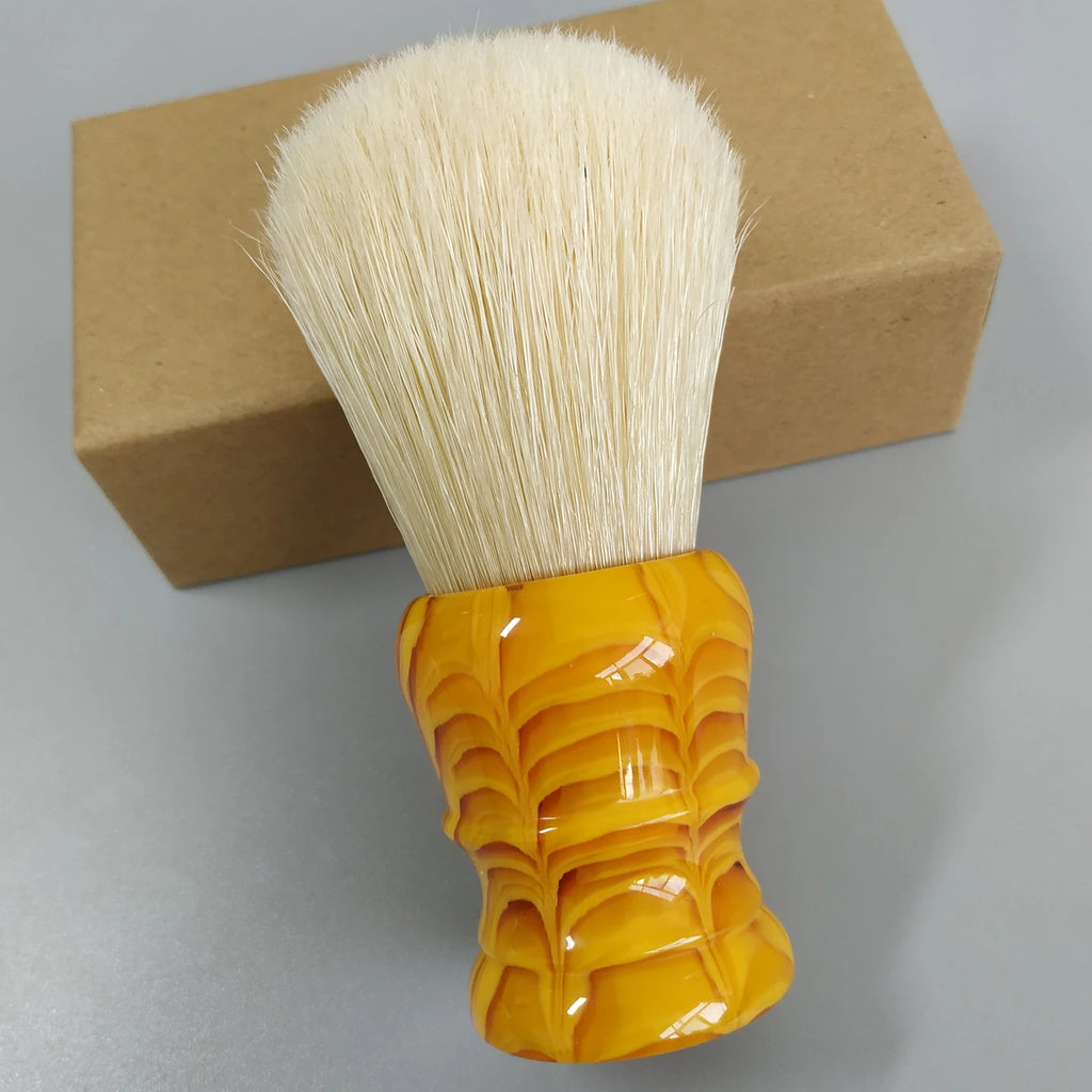 DSCosmetic 30mm Boar Bristle Shaving Brush, Resin Handle Wet Shaving - Black Great Wall