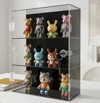 Acrylic storage cabinet used for locking cosmetics and perfume lipstick small items is handmade, dust-proof, anti loss