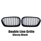 XVIP Front Bumper Kidney Grille Racing Grills For BMW 1 Series F20 F21 2015-2019 Replacement Double Slat Gloss Black Grilles
