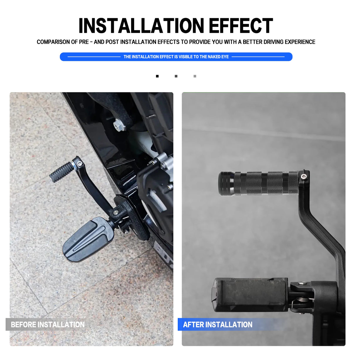 Motorcycle Anti Slip Extender Gear Lever Brake Pedal Footrest For Dark Flag 500 Rock300 Chinchilla450/300 Napoleon450 LFC700