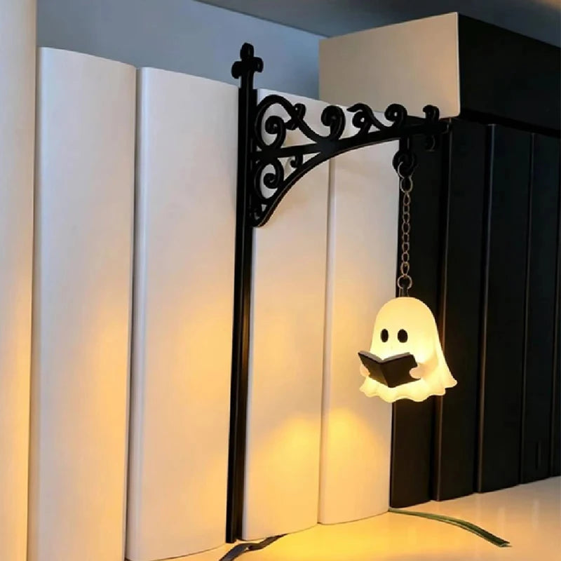 Library Lantern LED Bookshelf Light, Vintage Bookcase Night Lamp Decor, 1pc, Color A/B