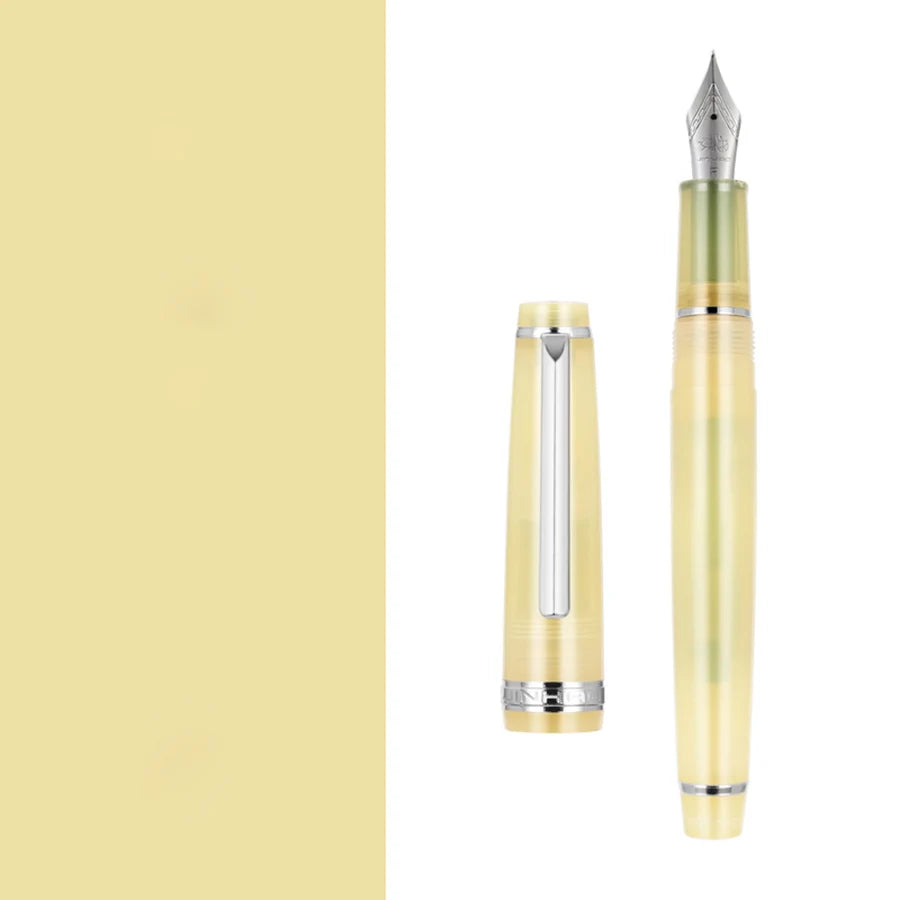 Jinhao 82 Fountain Pen Golden Clip EF/F/M Nib Acrylic Ink Pen Luxury Writing Pens for Stationery Business Office School Supplies