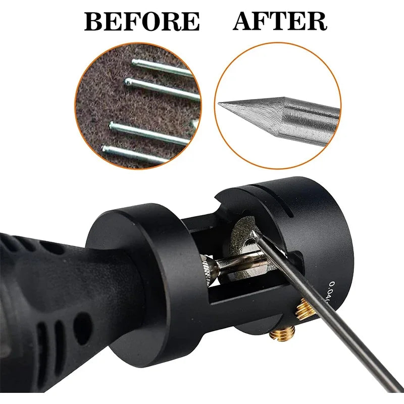 15PCS Tungsten Electrode Grinder TIG Welding Tools Multi-angle And Offset Horizontal Holes With Cutoff Slots Grinding Tools