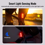 RAVEMEN TR500 Bike Rear Light Bicycle Taillight Lamp Rechargeable 1600mAh Auto On-Off 500 LED Lumens Flashing Brake Detection
