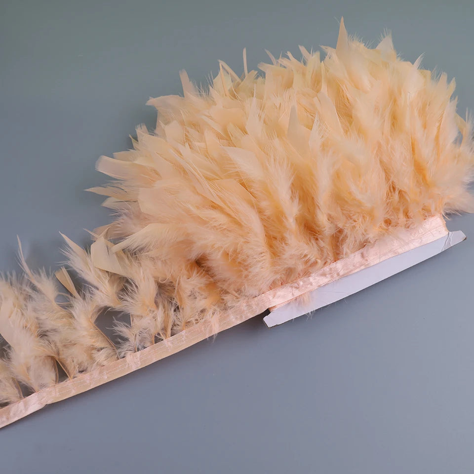 10-15cm Marabou Feathers Trim DIY Wedding Turkey Feather Ribbon Crafts Sewing Clothing Party Plume Handmade Home Decor