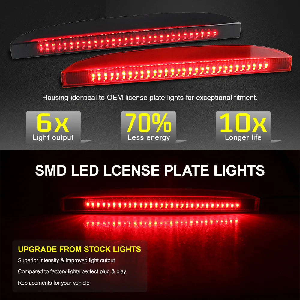1pc Car Red Third Brake Light Centre High Mount Auto Stop Lamp Smoked RED Lens for Renault Clio II MK2 1998-2005 OEM:7700410753