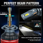 XSTORM Car Headlight H1 H4 H7 LED H8 H11 9005 HB3 9006 HB4 9012 Hir2 Led Bulb Canbus Light Automobile Kit H7 Turbo Car Fog Lamp