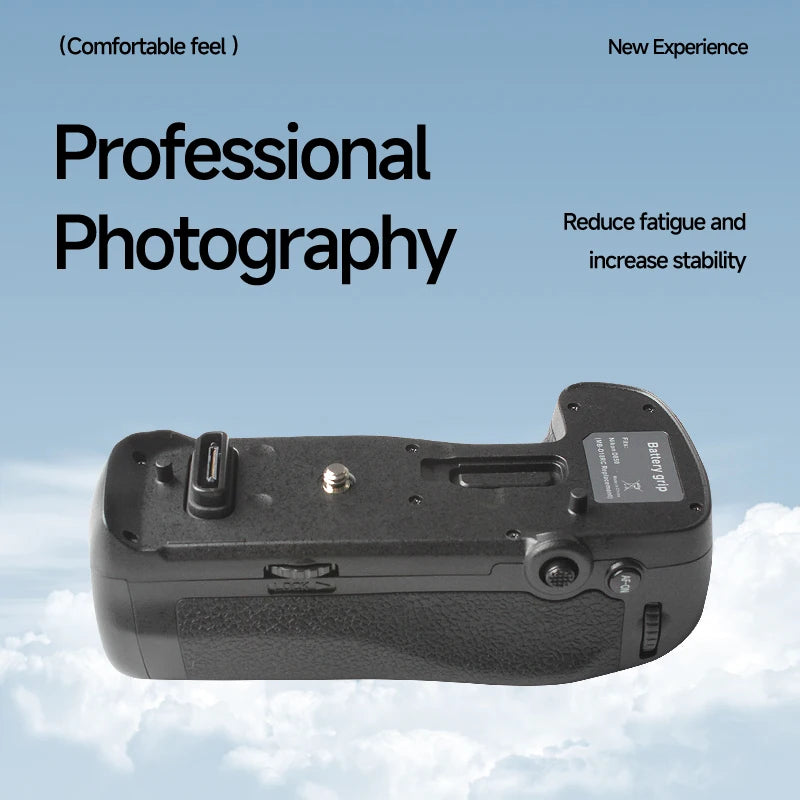 MB-D18 battery grip is compatible with Nikon D850, supports EN-EL15 EN-EL15a AA batteries, and supports vertical shooting