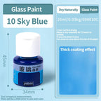Waterproof Glass Paint 20/25ml Sun-Resistant Acrylic Paints For Artist Drawing Painting Pigment Hand Painted Glass Paint DIY
