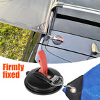 2/4Pcs Suction Cup Hooks Strong Vacuum Car Side Tarp Suction Cup with 4/8 Hooks Durable Camping Bathroom Suction Cup Maximum
