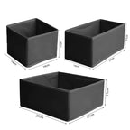 Drawer Organizers Clothes Dresser Organizer Bins Fabric Closet Organizers and Storage Drawer Dividers for Clothing Socks Underwe