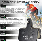25 Pairs BUCKLOS BRP-01 Disc Brake Pads Ceramic Resin MTB Hydraulic Brake Pads Durable Bicycle Brake Pad for SHIMANO B01S B05S