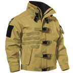 Lynjacye Motorcycle Bomber Jacket Cotton Stand Collar Patch Flight Coat Men Women