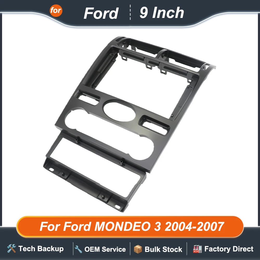 9 Inch For Ford MONDEO 3 2004-2007 Car Radio Android MP5 Player Stereo Casing Frame 2 Din Head Unit Fascia  Dash Board Cover