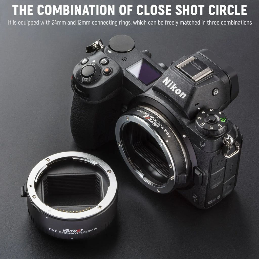 Nikon Z Auto Focus Viltrox DG-Z  AF Macro Extension Tube Lens Adapter for Nikon Z mount Camera Lens Z6 II Z7 Z50 Z7 II Z5 Z9 Zfc
