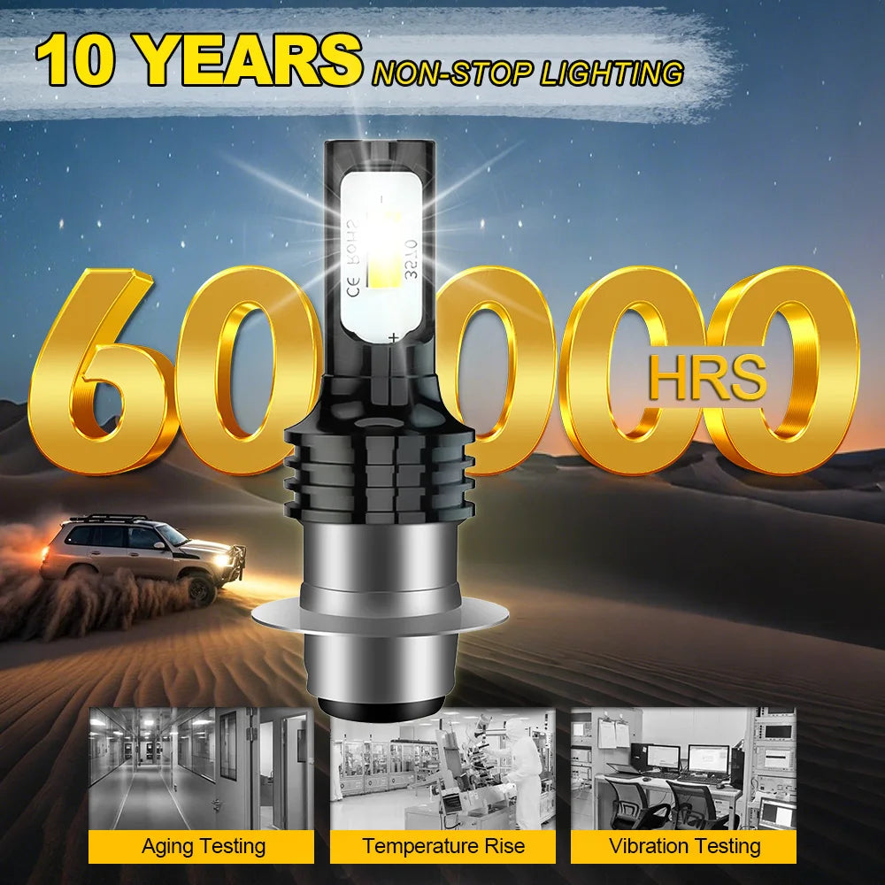 H6 H6M H15D Fit For Yamaha YFZ450R Rhino 700 Raptor YFM660 Fog Bulb 6000K Auto Fog Bulb 2 Pack