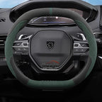 Suede Leather Car Steering Wheel Cover for Peugeot 508 308 SW E-208 208 E-408 408 GT 2021 2022 2023 2024 2025 Auto Accessories