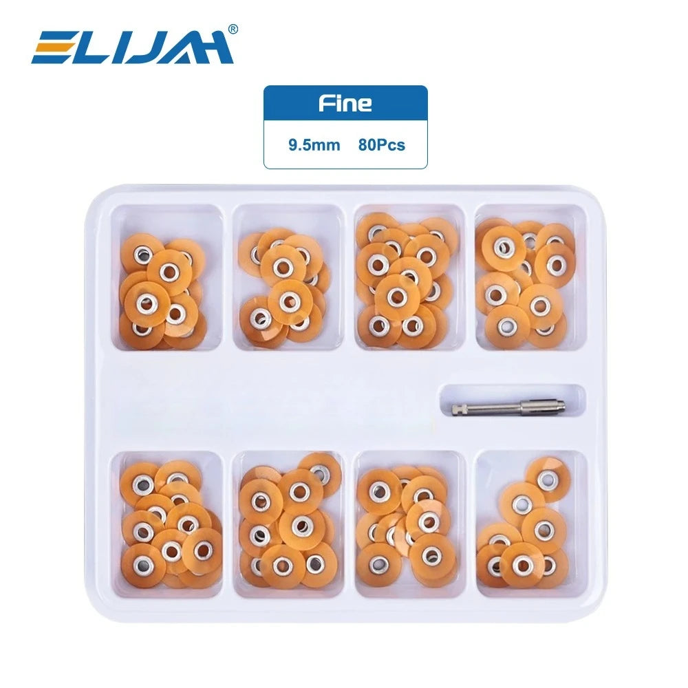 SYJH 80Pcs/Box Dental Finishing and Polishing Discs Holding Rod Soflex Flexi Disc RA Shank Teeth Whitening Material Dentist