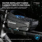 PLATANIX EVA Hard Shell Bike Top Tube Bag Touch Screen Phone Holder Waterproof Bicycle Frame Storage