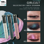 Girlcult Hallucination Liquid Eyeshadow,Fine Glitter Particles,Metallic Shine,Iridescent Shift,Eye Highlighting,Creative Makeup