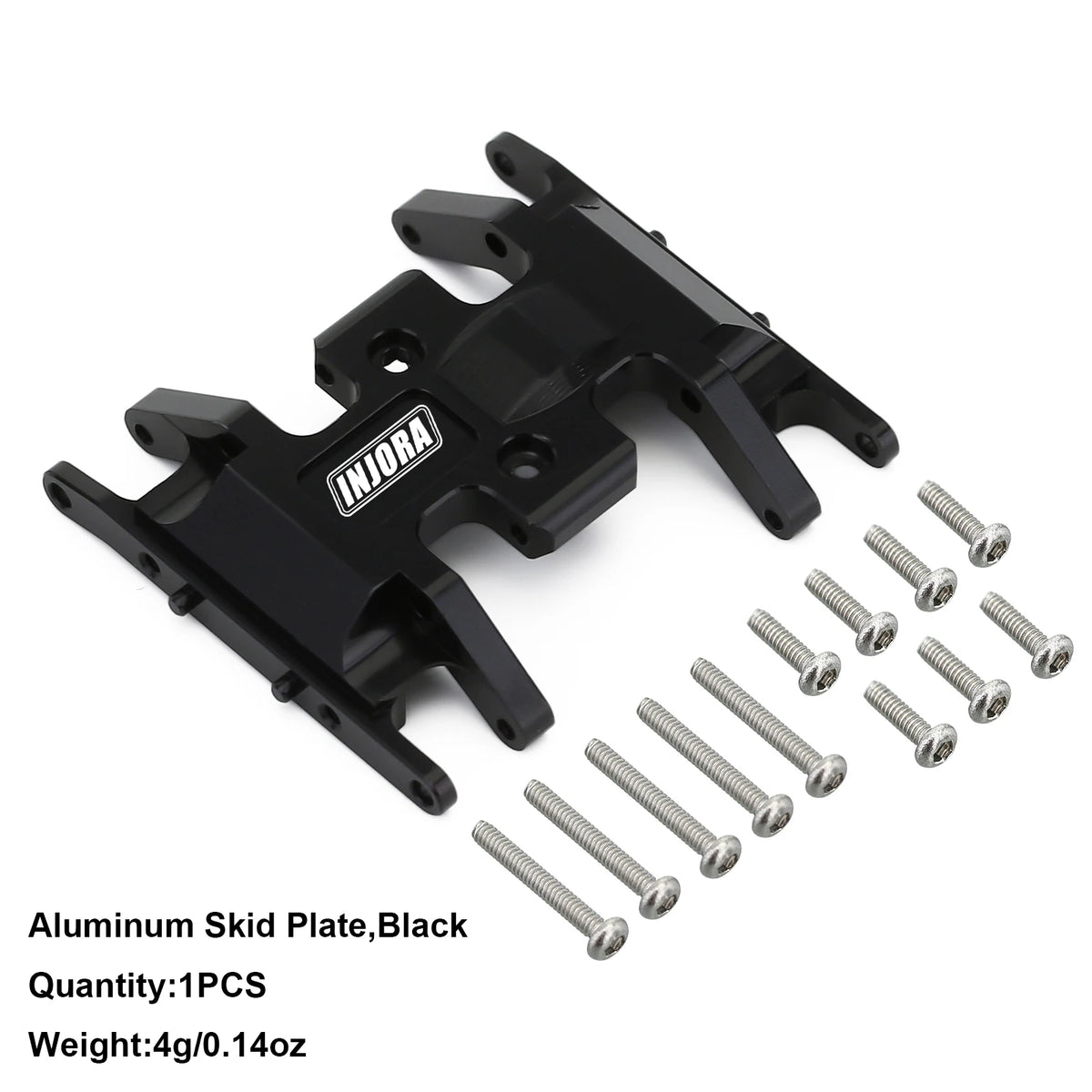 INJORA Brass/Aluminum Skid Plate Transmission Mount for 1/24 RC Crawler Axial SCX24 Upgrade Parts
