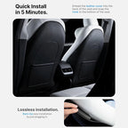 Car Seat Back Kick Protector Pad for Tesla Model YL 6-Seater Leather Anti-Scratch Cover