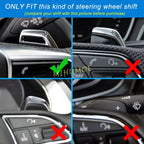 For Audi RS3 RS4 RS5 RS6 RS7 RS e-tron GT 2020-2025 2pcs Car Steering Wheel Shift Paddle Shifter Extended Aluminum Alloy
