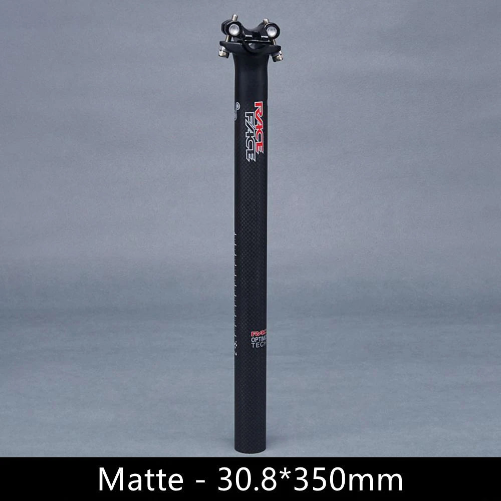 Race Face Next Matte 3K Carbon Fiber Seatpost Offset 0mm Bike Seat Tube 27.2/30.8/31.6mm Bicycle Seat Post For MTB Road Cycling