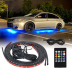 4IN1 LED Strip Car Bottom Underglow Light Flexible LED Underbody Light Auto Decorative Ambient Atmosphere Lamp DRL For Car 12V