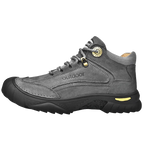 HIKEUP Men's Outdoor Hiking Shoes Cow Leather Winte Boot Waterproof Non-Slip Trekking Sneakers Durable Sports Protecting the toe