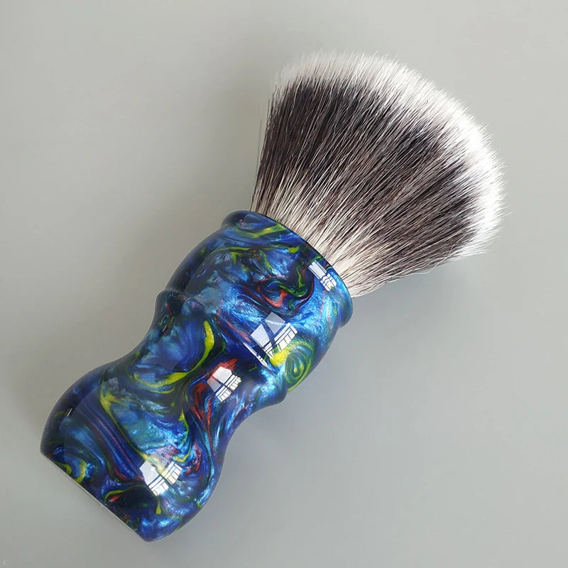 Dscosmetic blue galaxy G7 Soft and good backbone synthetic hair shaving brush for man wet shaving