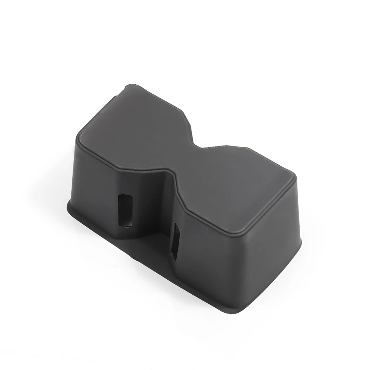for Hyundai Santa Fe 2024 2025 2026 Water Cup Holder Storage Box Silicone Shock-Absorbing Cup Tray Tidying Car Accessories