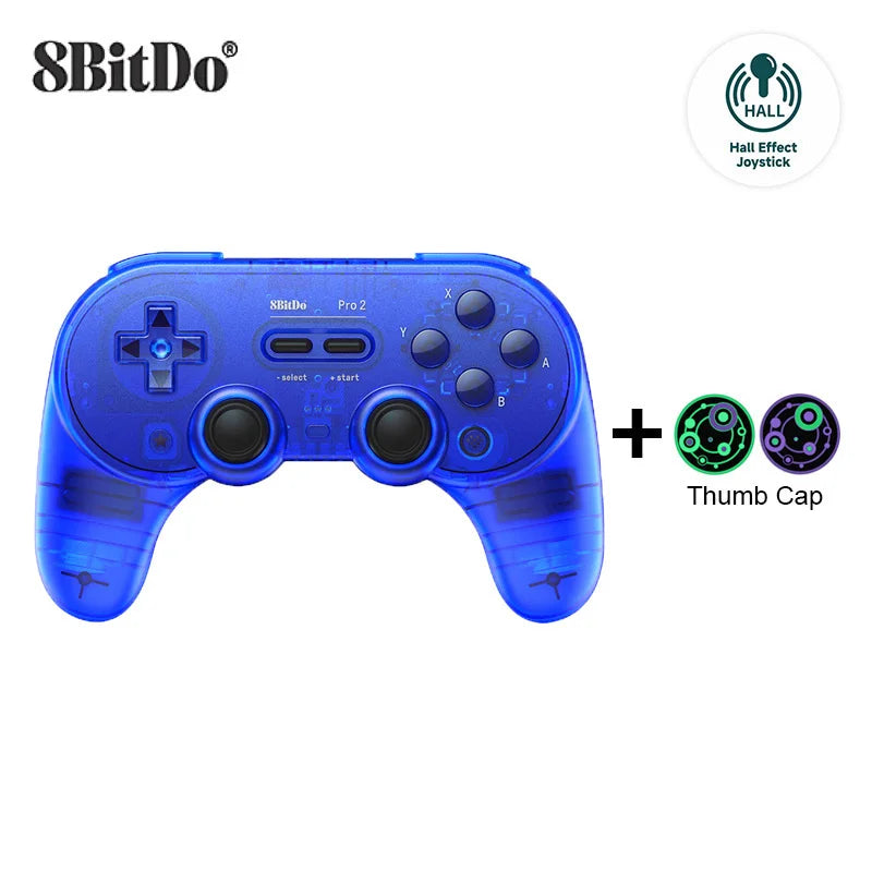8Bitdo Pro 2 Hall Effect Joystick Bluetooth Controller Wireless Gamepad for Switch /Switch 2 PC macOS Android Steam Raspberry Pi