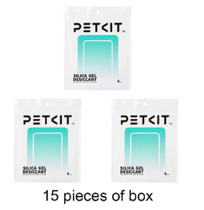 PETKIT Replaced esiccant Preservative Moisture-proofing agent for Smart Feeders -5 Packs transparent silica gel beads