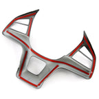Fit for BYD Song PLUS DM-i EV / Seal U / Sealion 6 2021-2025 Carbon Fiber Printed Interior Steering Wheel Decor Cover Trim