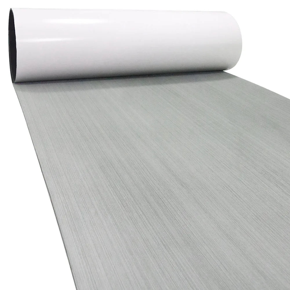 2400x450x6mm EVA Foam Faux Teak Boat Decking Mat Black Deck Sheet Yacht Flooring Anti Skid Self Adhesive Vehicle Pad CNC DIY
