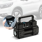 12V 150PSI Mini Air Compressor Dual Cylinder Heavy Duty Tire Inflator with LED Light Car Electric Air Pump Auto Inflatable Pump
