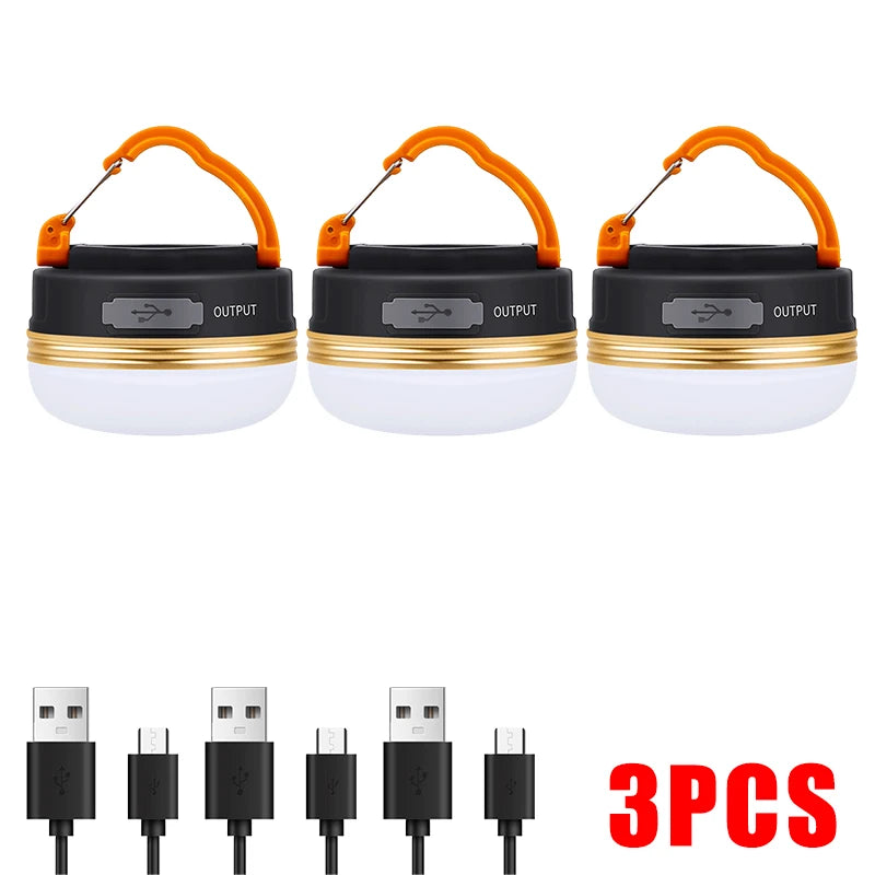 10W High Power Camping Lantern Tents Lamp 1200mah USB Rechargeable Portable Camping Lights Outdoor Hiking Night Hanging Lamp