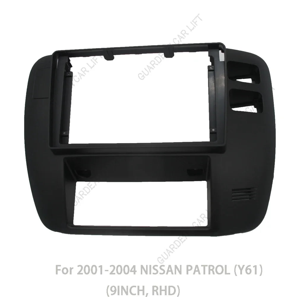 9INCH Car Radio Fascias For Nissan patrol Y61 1997-2006 Android GPS MP5 Stereo Player 2 Din Head Unit Panel Dash Frame Installat
