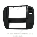 9INCH Car Radio Fascias For Nissan patrol Y61 1997-2006 Android GPS MP5 Stereo Player 2 Din Head Unit Panel Dash Frame Installat