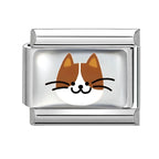 2025 Original Cute Cartoon Colorful Pet Dog Black Cats Italian Charm Links Fit 9mm Stainless Steel Bracelet Men Women DIY Making