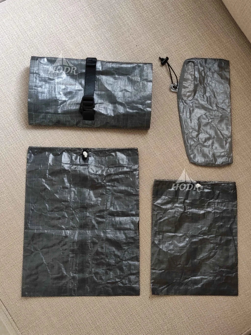 [HODR] Dyneema Ground Pegs Storage Bag 1.43oz Cuben Fiber DCF EDC Gear Stakes Ultralight 3/4g Dyneema Composite Fabric