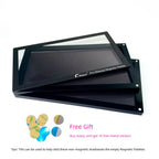Coosei New Acrylic EMPTY Magnetic Eyeshadow Palette Waterproof High-Gloss Eye Shadow Makeup Pallet 9.36*5.5'