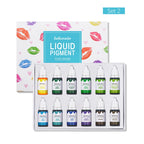 12pcs/Set DIY Liquid Pigment Kit Lip Gloss Base For DIY Lipstick Lipgloss Candle Soap Making Water Oil Dual Use Perfect Gifts