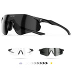 Kapvoe New Cycling Photochromic Glasses Men Women Road Bicycle Sunglasses UV400 Sports Riding Eyewear Outdoor Running Goggles