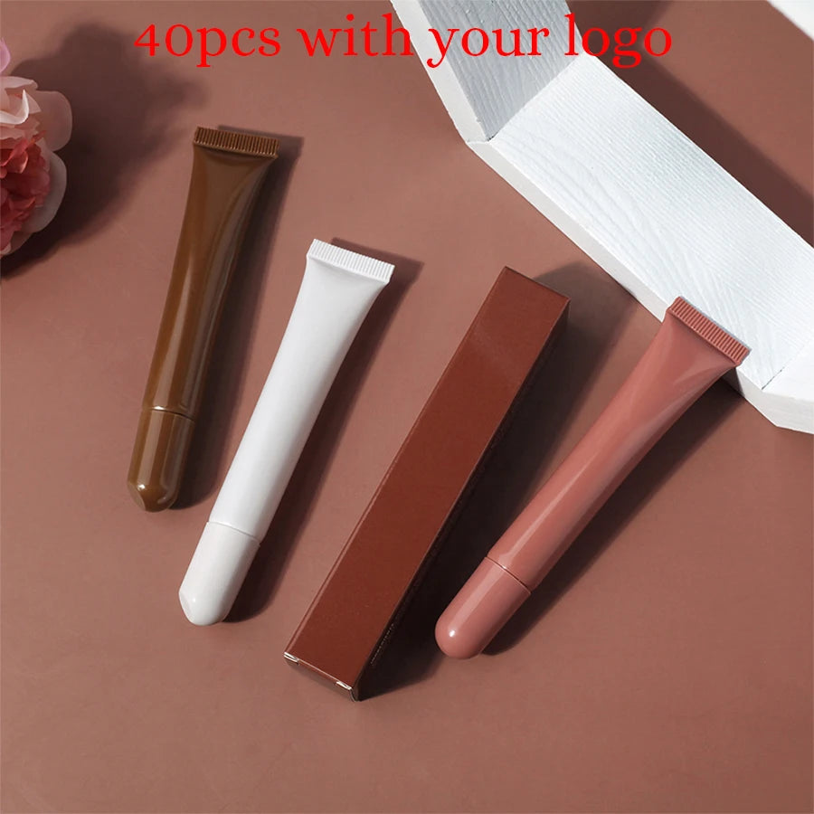 Private Label Lip Oil Custom Logo 10ml Polypeptide Colored Lip Balm Arnica Lipgloss Super Moisturizing Gel Plumping Makeup Hose