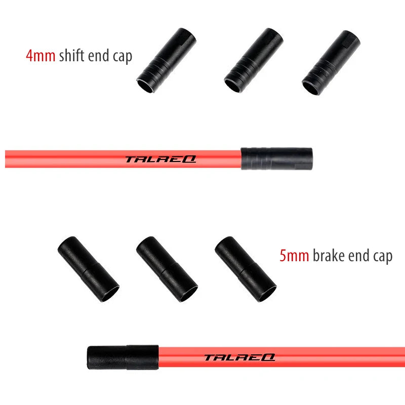 1000Pcs/Box Road Mtb Bicycle 4mm 5mm Bike Derailleur Shift Brake Cable End Cap Dust Cover Shifter Housing Ferrules Crimps