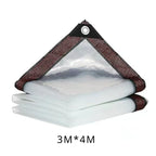 Transparent Waterproof Cloth Rainproof and Sunscreen Tarpaulin - Very Suitable for Garden Courtyard Balcony Sunshade and Camping