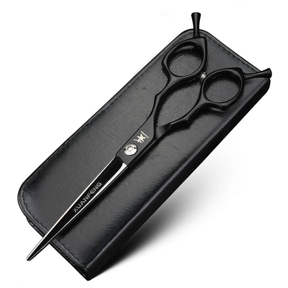 XUANTENG hair scissors suitable for both left and right hand hairdressers, 6.5-inch long-lasting sharp cutting scissors