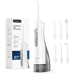D52 Portable Cordless Water Flosser USB Rechargeable Water Jet Floss Tooth Pick 4 Jet Tip 300ml 3 Modes Teeth Clean for Travel